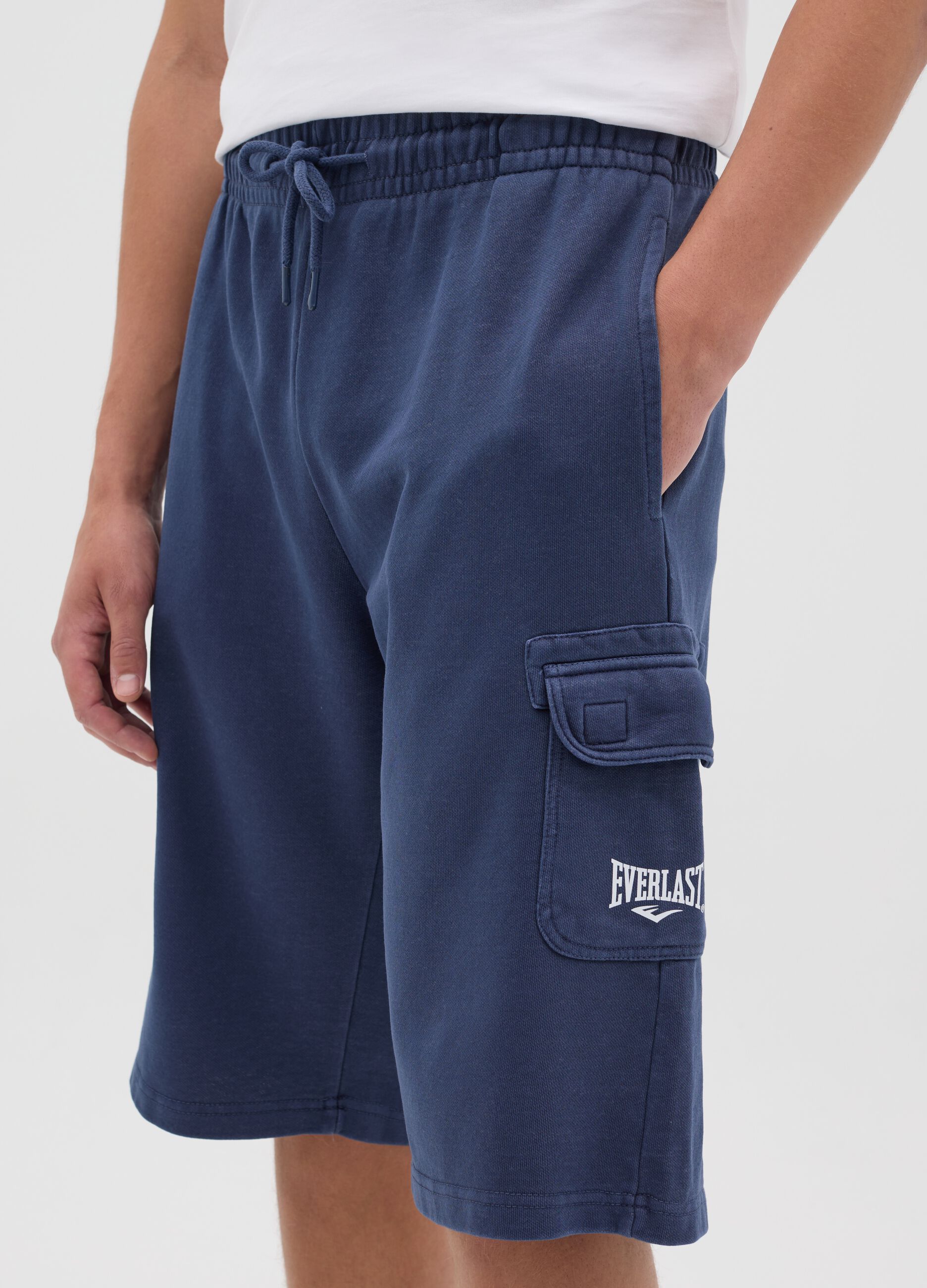 Blue Everlast cargo shorts in cotton blend