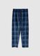 Multicolour checked regular fit pyjama trousers_4
