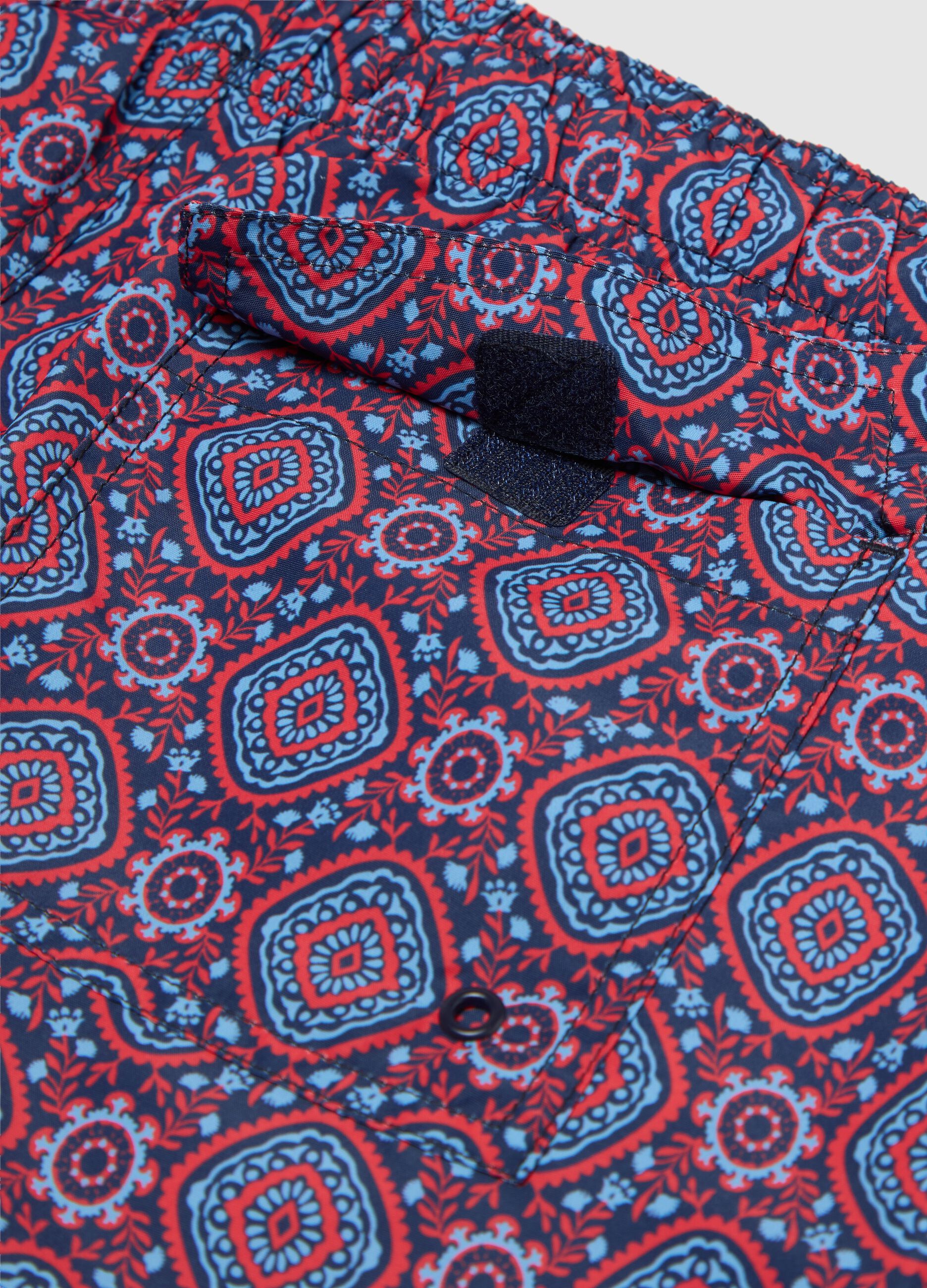 Men's multicolour regular fit shorts