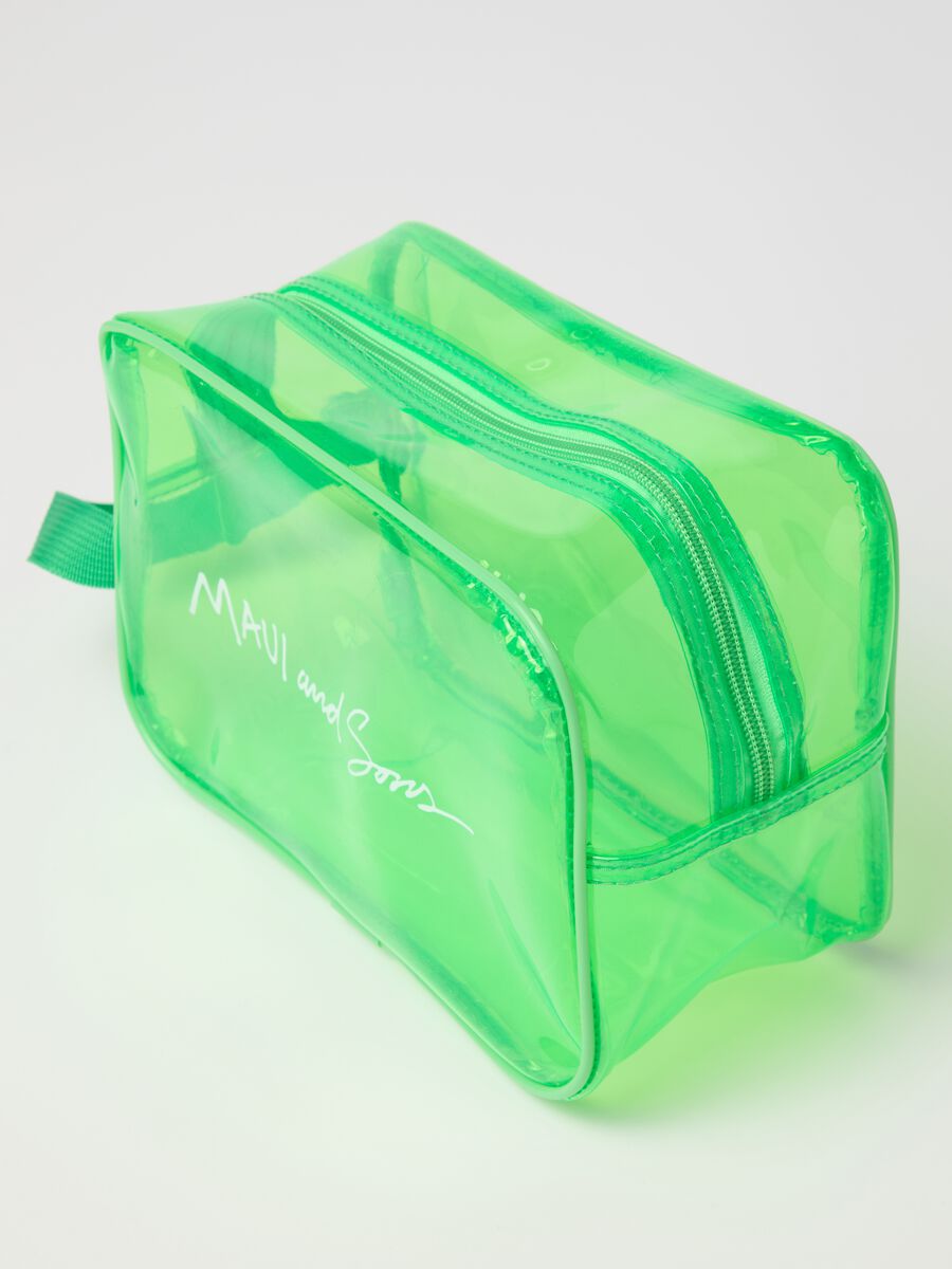 Transparent green beauty case Maui_1