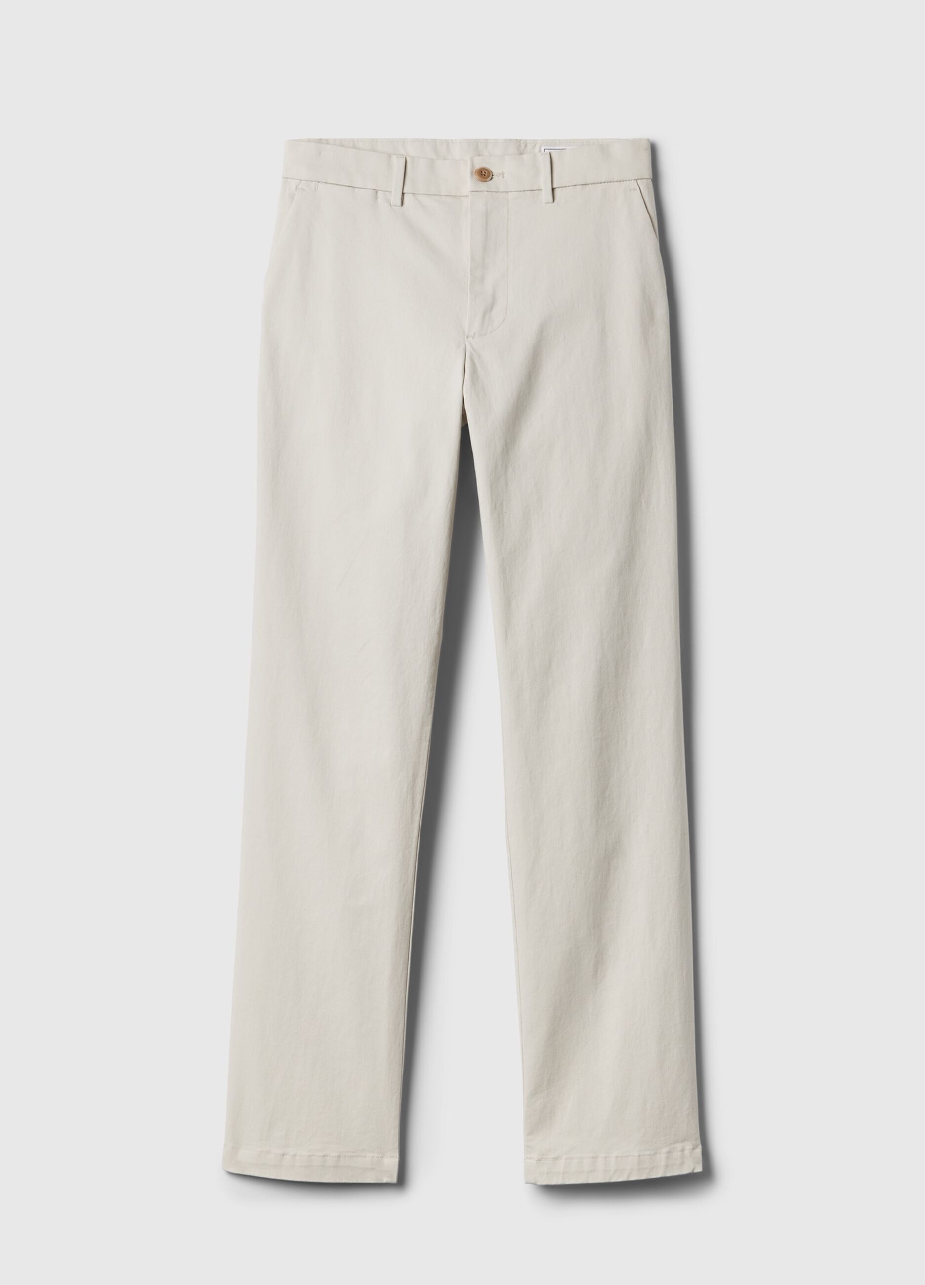 Straight-fit trousers in stretch cotton