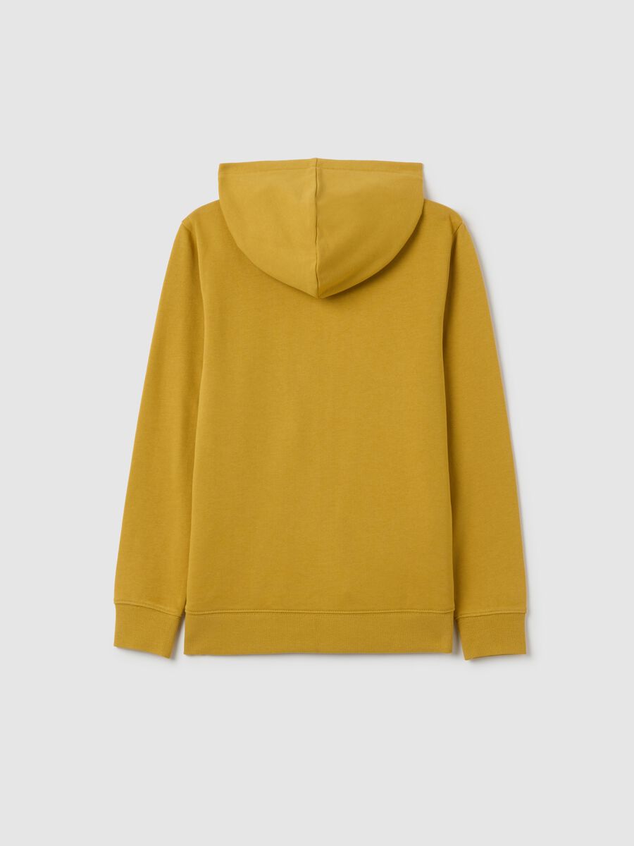 Boys' yellow hoodie with zip_4