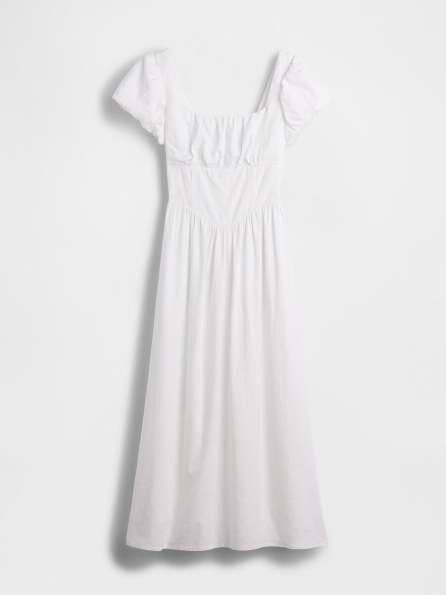 Linen-blend midi dress_4