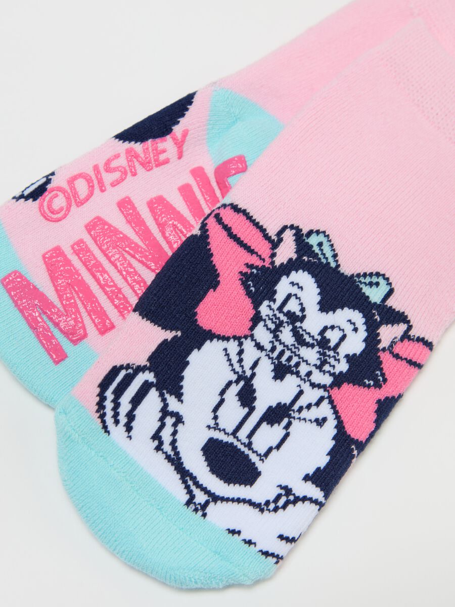 Two-pack slipper socks with Minnie Mouse and Figaro design_2