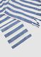 Blue and White Striped Pure Cotton Beach Towel_1