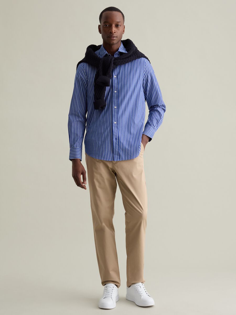 Striped shirt in poplin_1