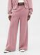 Women's Pink Trousers in Cotton and Polyester Blend_1