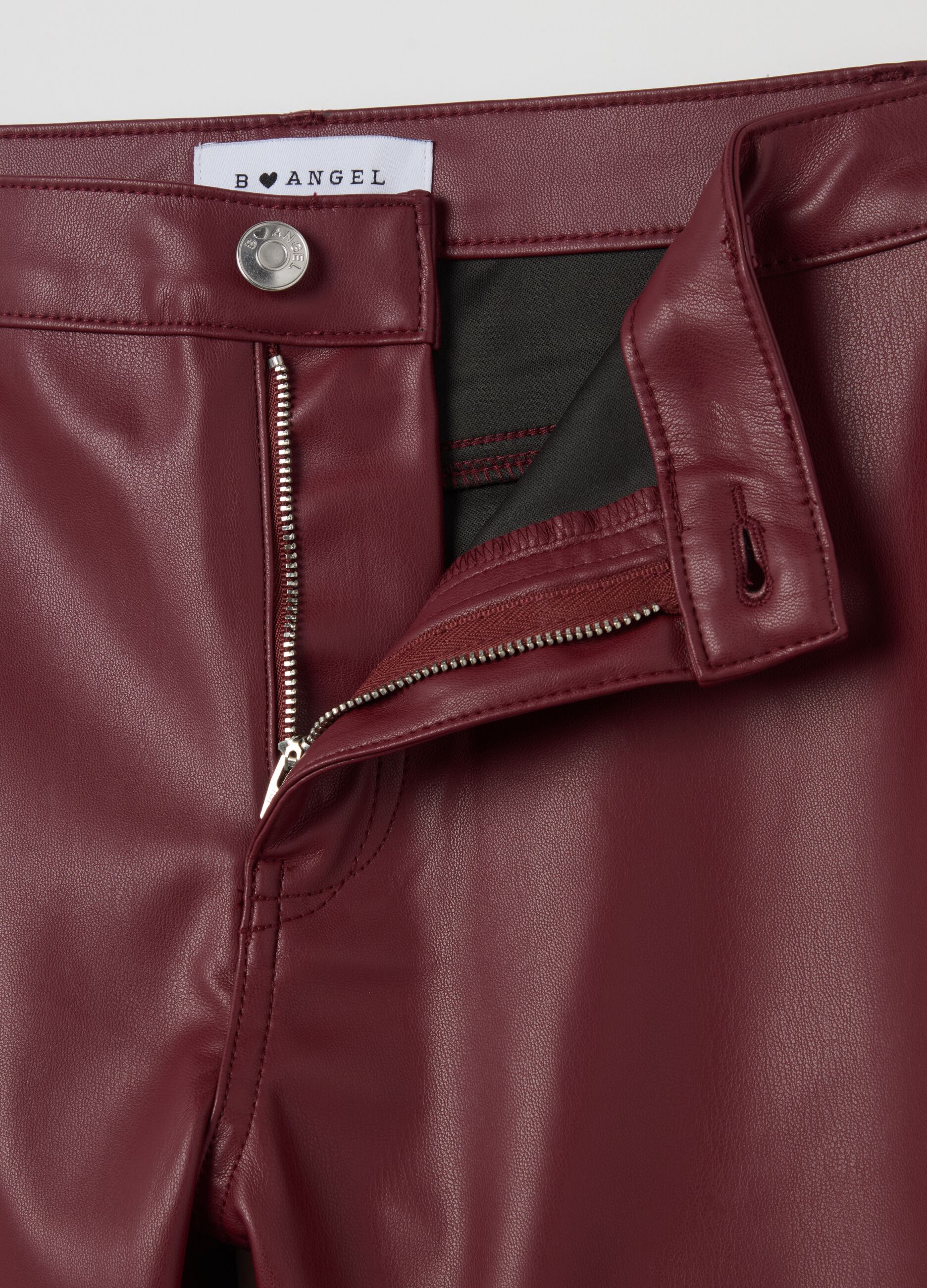 B.ANGEL X THE SEA BEYOND glossy-effect trousers