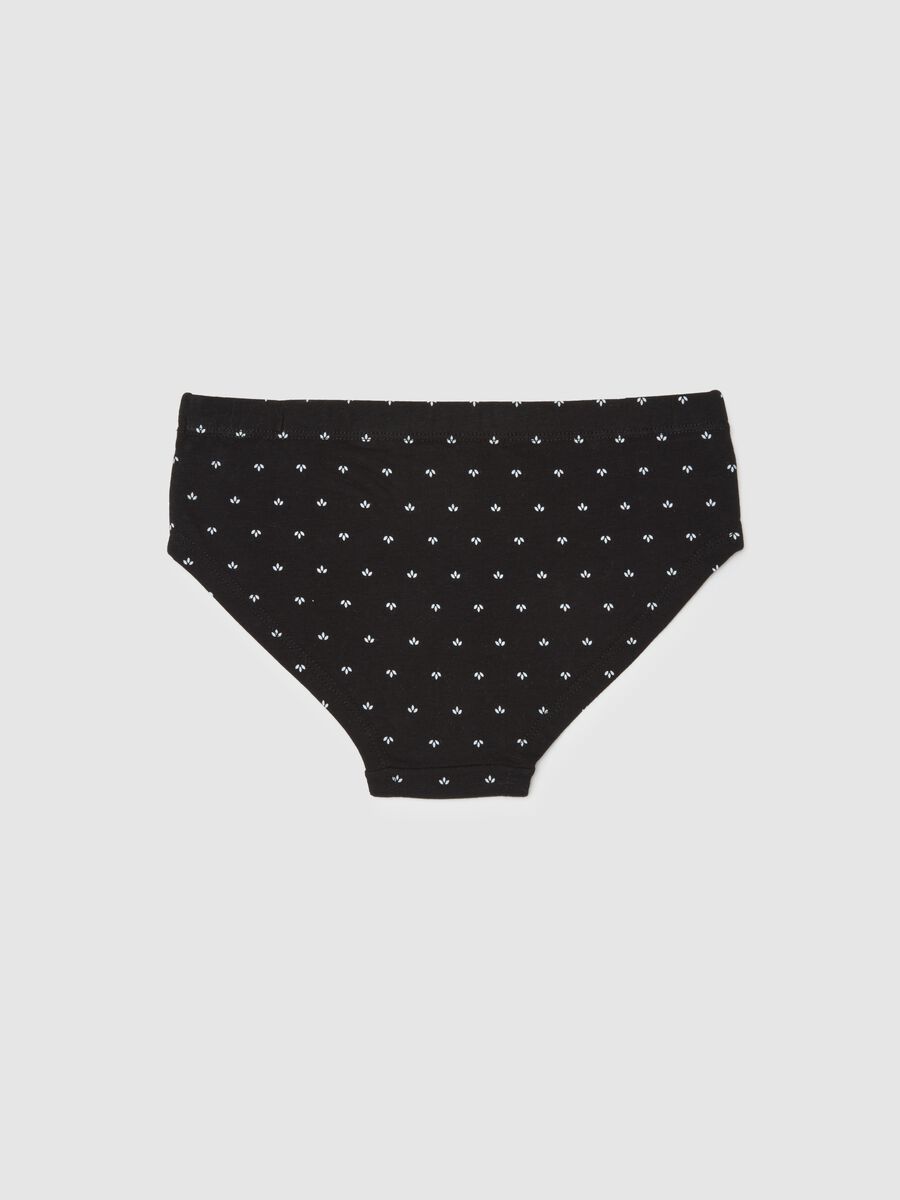 Girls' multicoloured stretch cotton panties_1