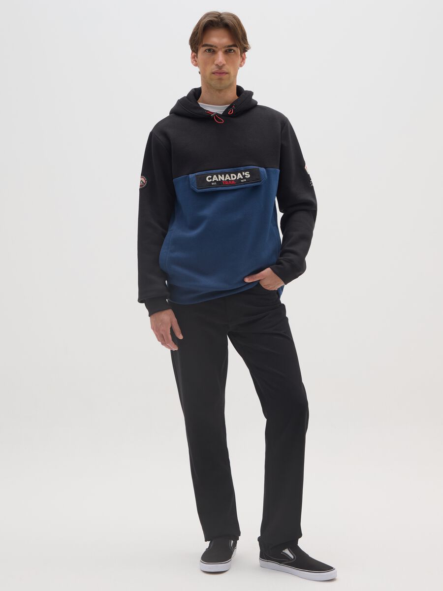 Multicolour cotton blend hoodie_1