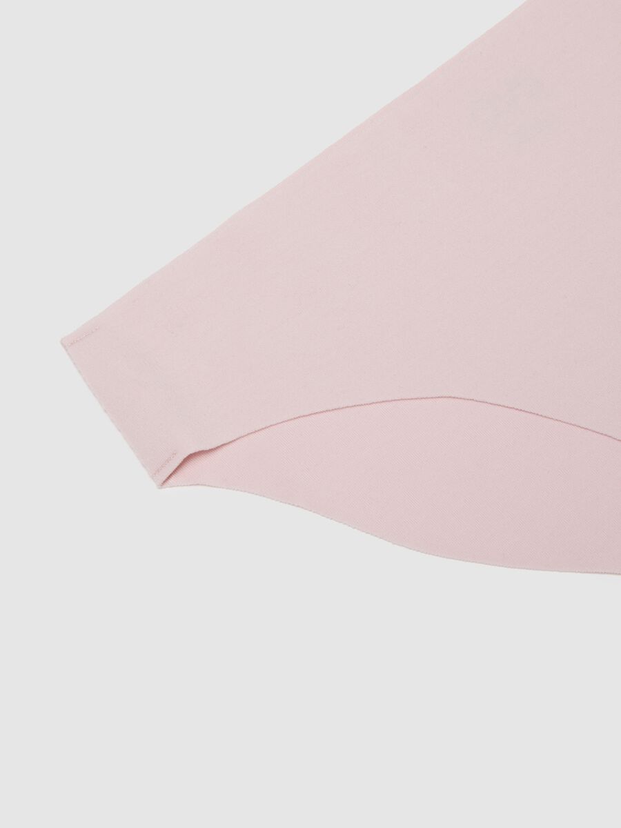 Pink Regular Fit Stretch Cotton Briefs_1