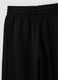 Pantaloni jogger neri in misto cotone straight fit_6