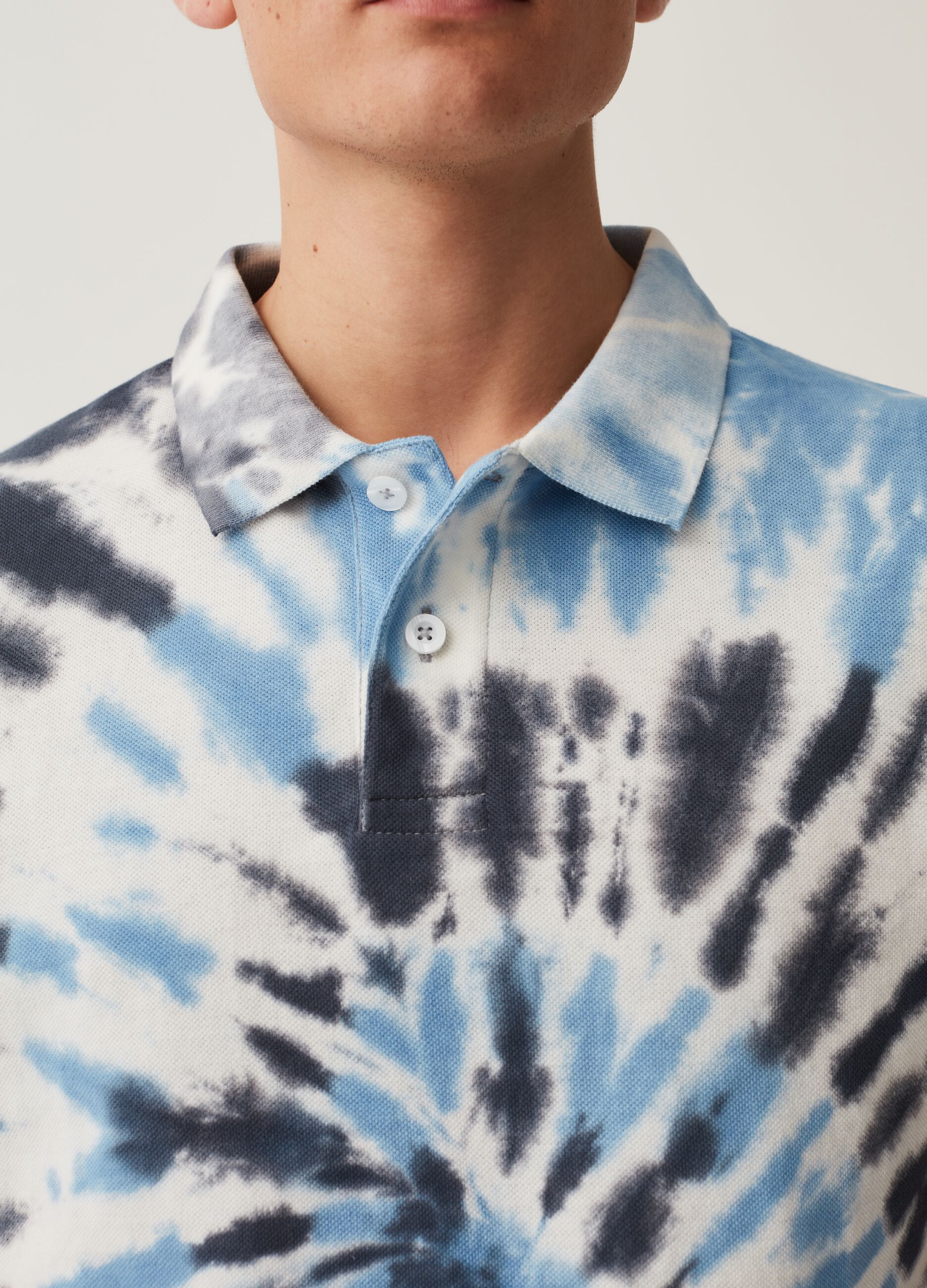 Polo in piquet Tie Dye Grand&Hills_3