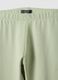 Girls' Slim Fit Green Stretch Cotton Leggings_2