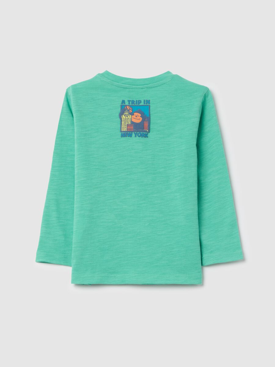Long-sleeved T-shirt with "New York is my sk8 park" print_1