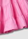 Girls' Pink Sleeveless Pure Cotton Dress with Ruffle Detail_3