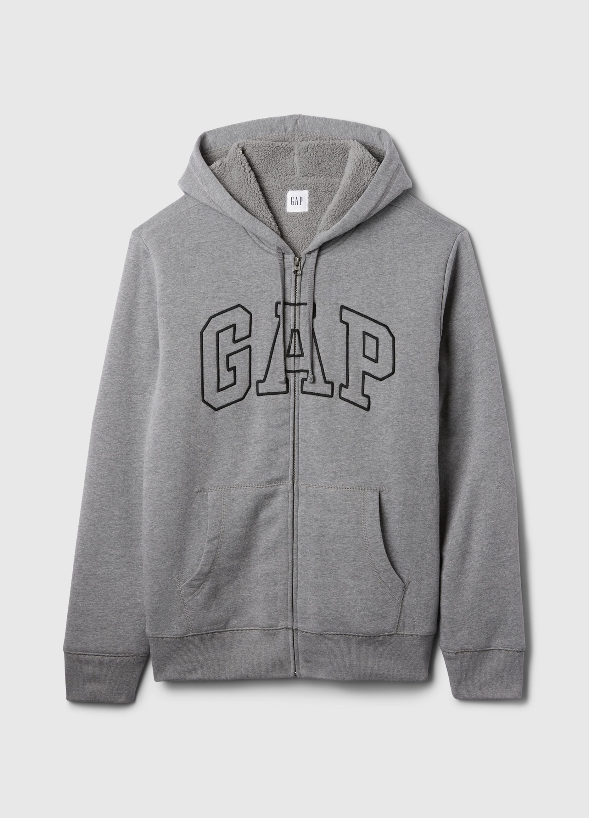 Felpa con cappuccio ricamo logo