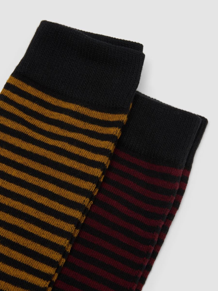 3-pack of multicoloured mid-calf socks in stretch organic cotton_1