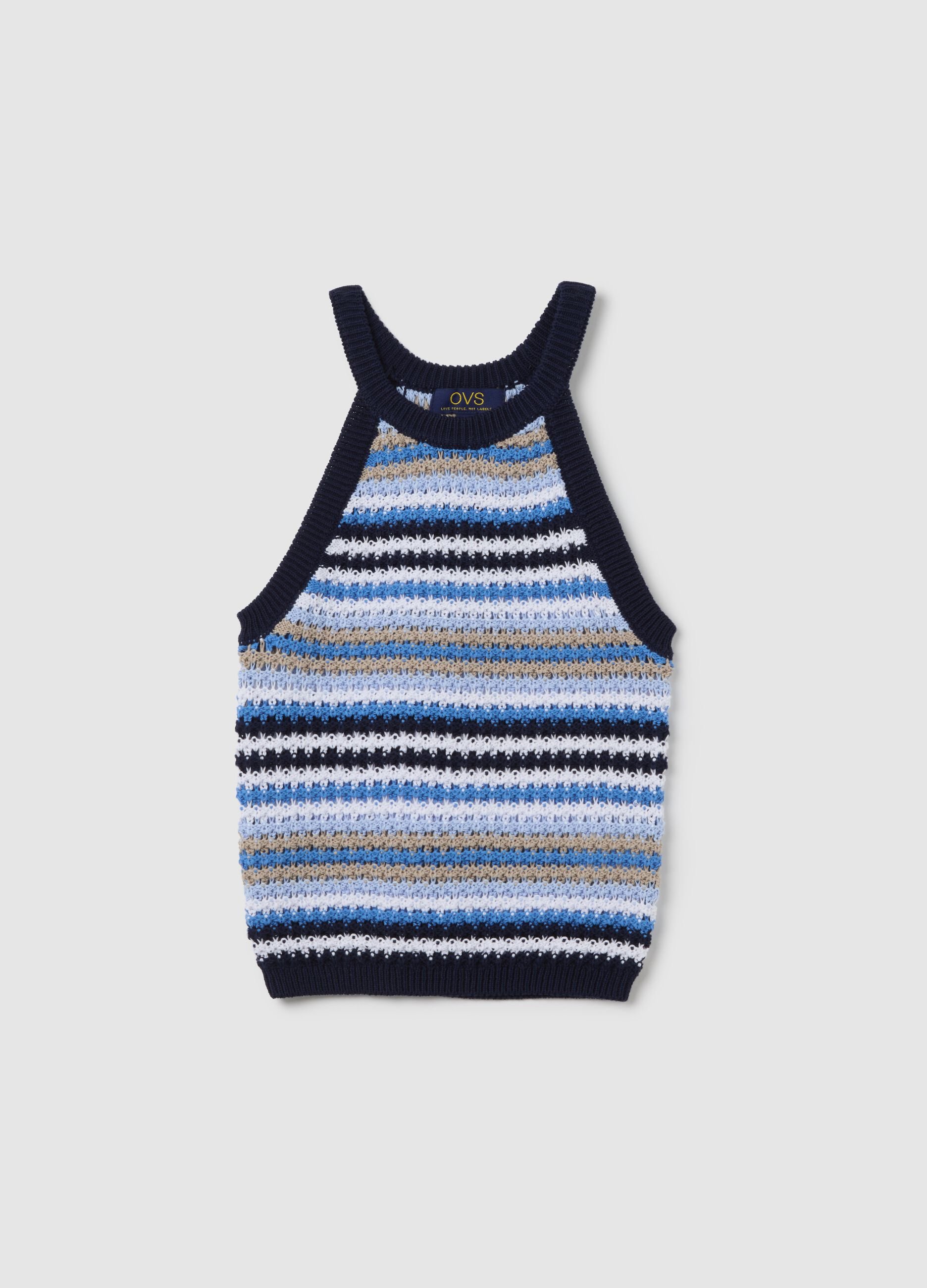 Multicolour Striped Sleeveless Top by Ovs