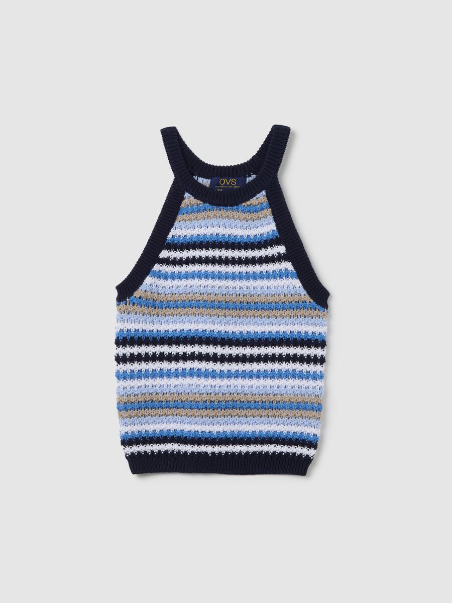 Multicolour Striped Sleeveless Top by Ovs_4