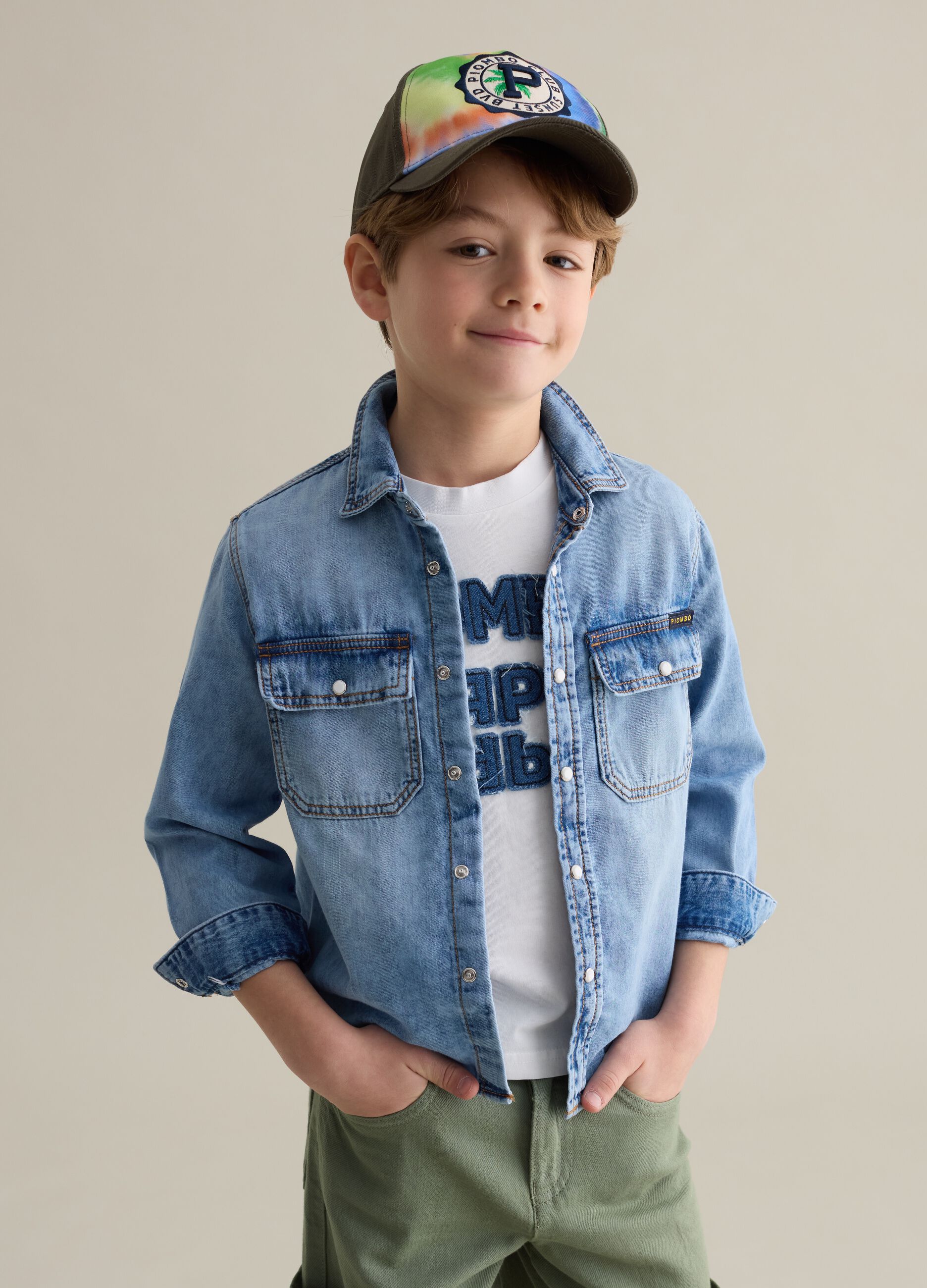 Camicia in denim con tasche