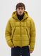 The Iconic Puffer yellow ochre jacket with removable hood_1