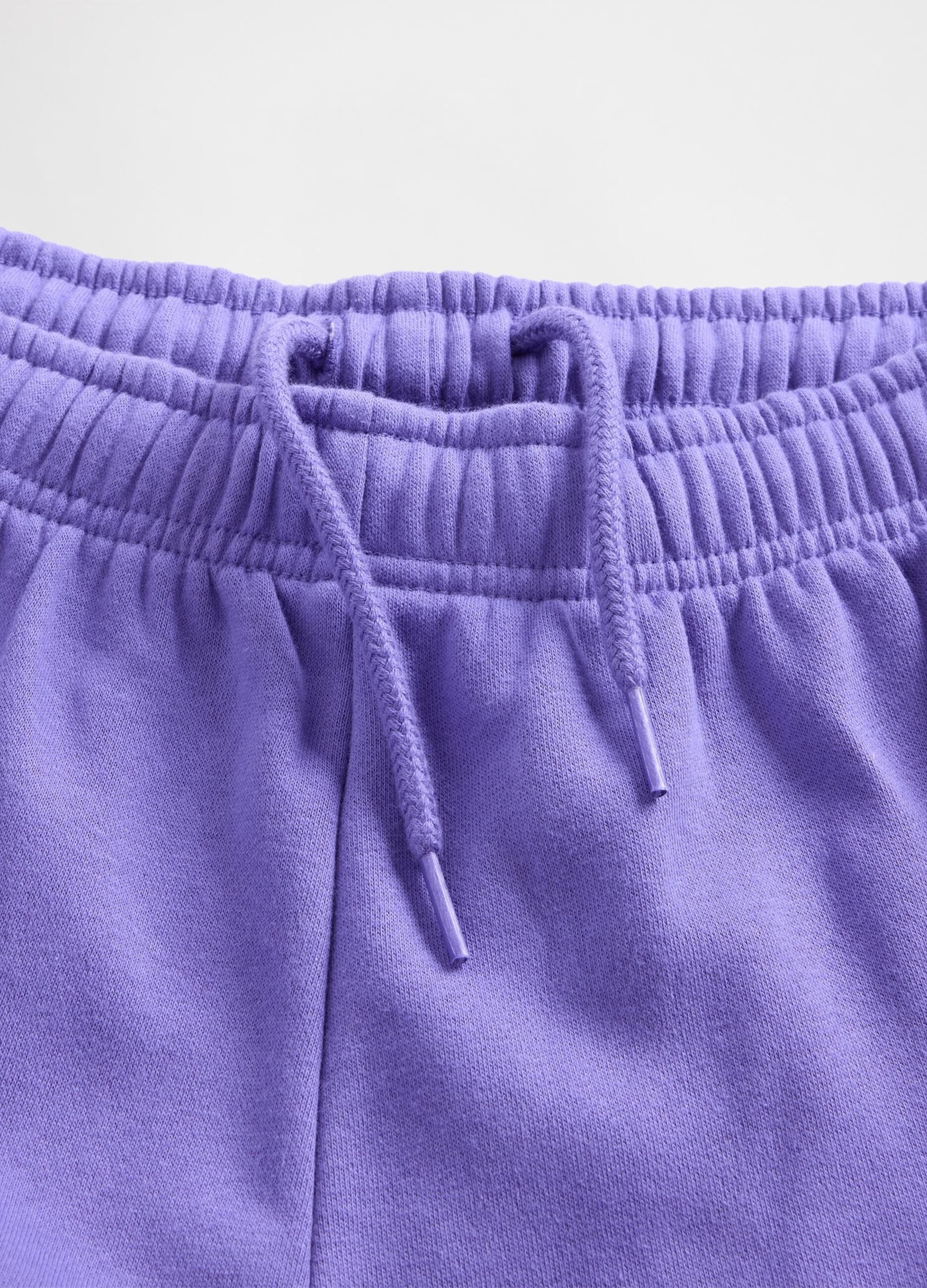 Purple knit trousers for girls