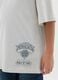 Children's grey pure cotton T-shirt regular fit with New York Knicks print_2