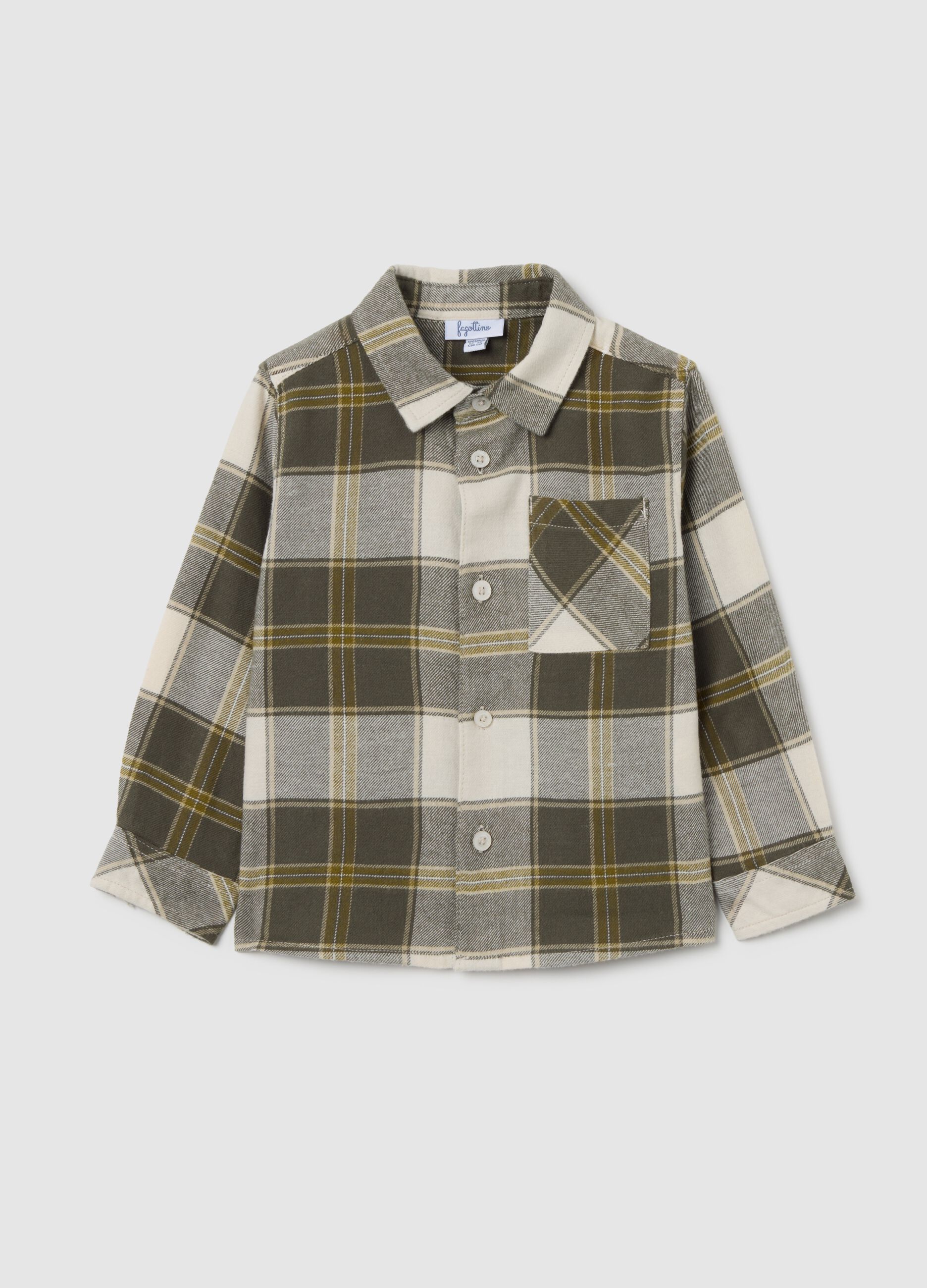 Multicolour regular fit pure cotton children's shirt