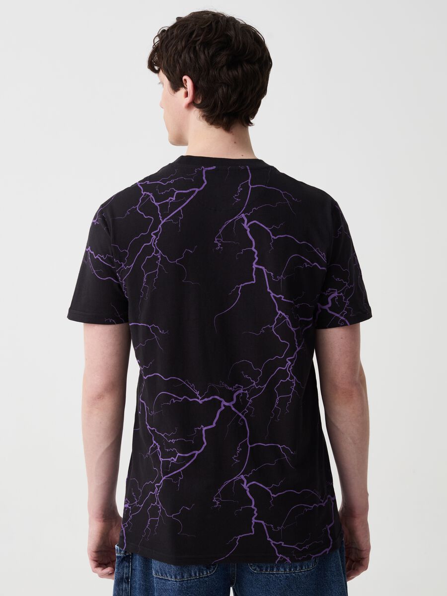 T-shirt with all-over lightning print_2