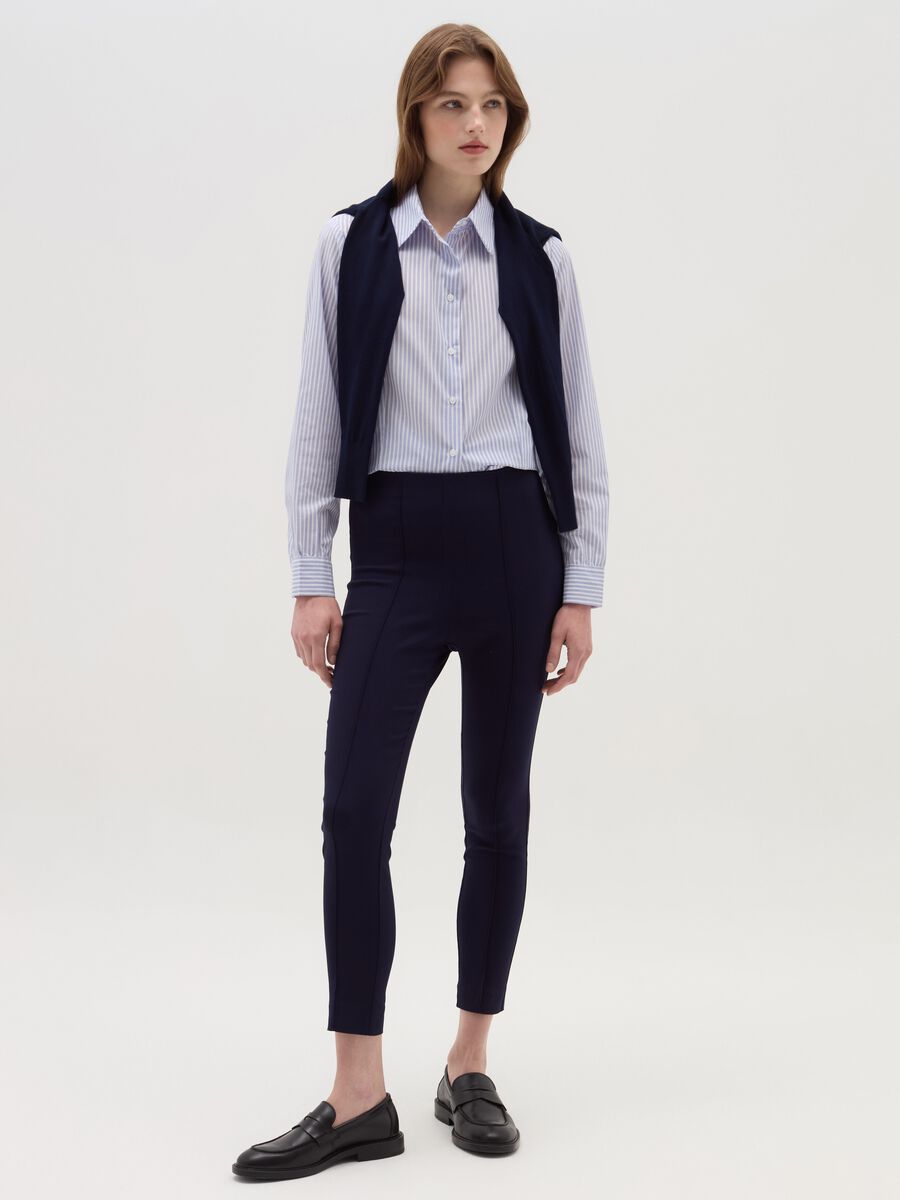 Leggings with raised stitching_0