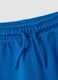 Blue organic cotton jogger trousers with drawstring for boys_3