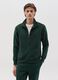 Fleece full-zip sweatshirt with high neck_1