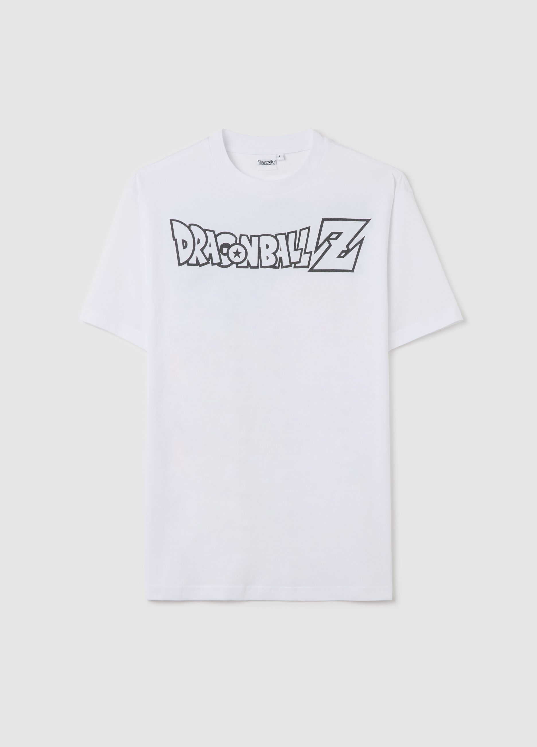 White T-shirt with Goku Super Sayan print