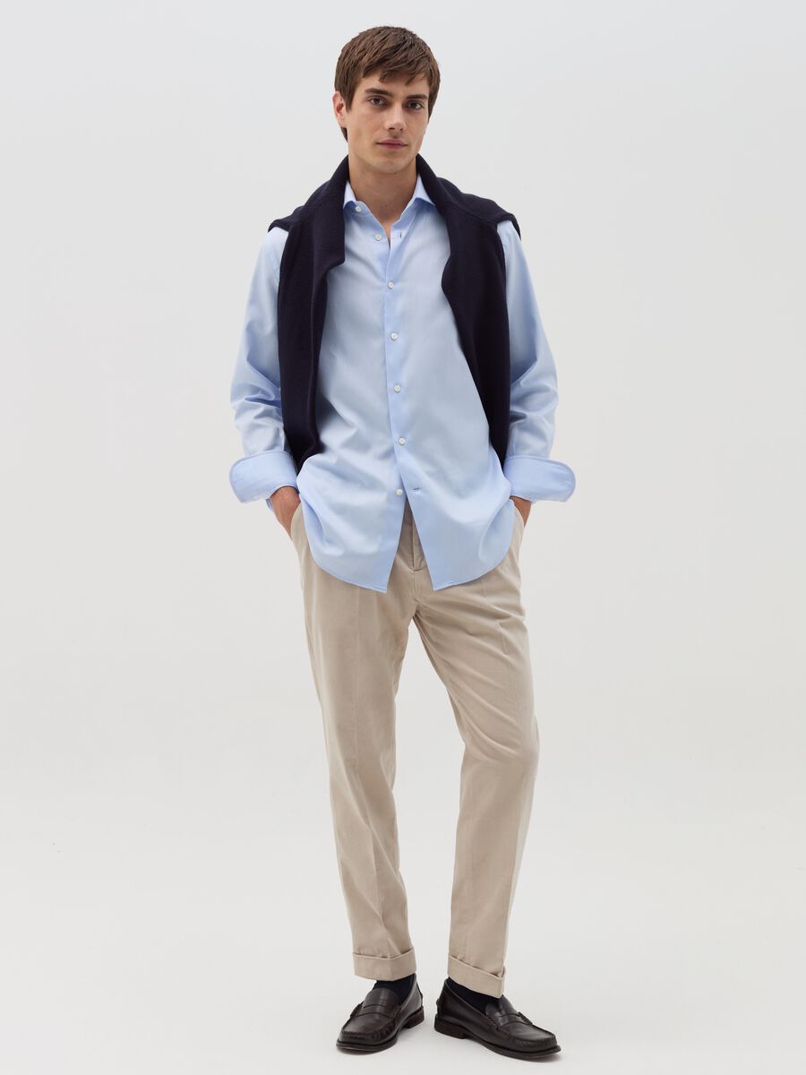 Cotton shirt with regular fit_1