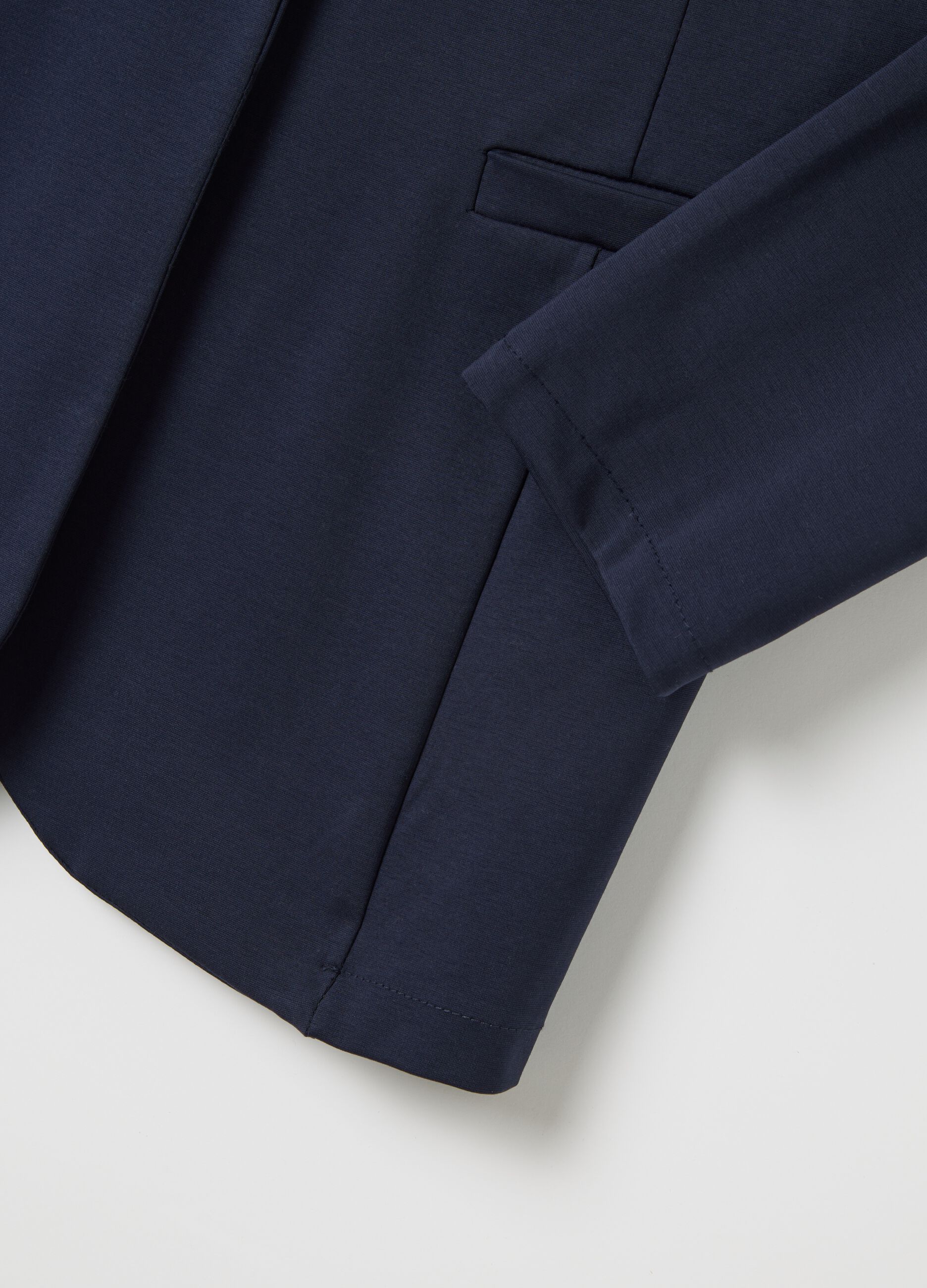 Blue single-breasted blazer