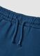 Blue pure cotton shorts with elasticated waist_3