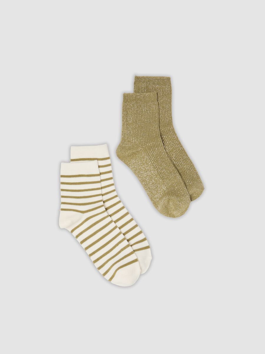 2-pack multicolour socks in organic cotton blend_0
