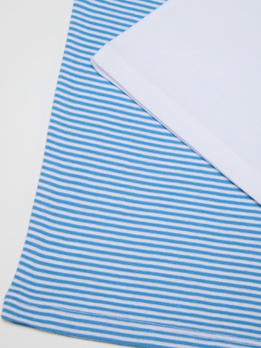 Set of two-pack boys' vests in multicolour pure cotton regular fit_3