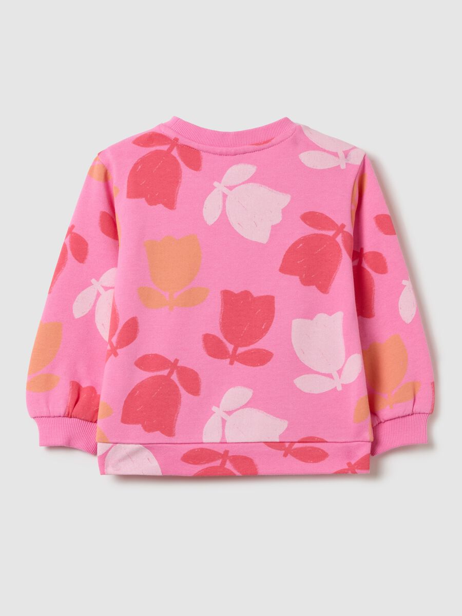 French terry sweatshirt with print_1