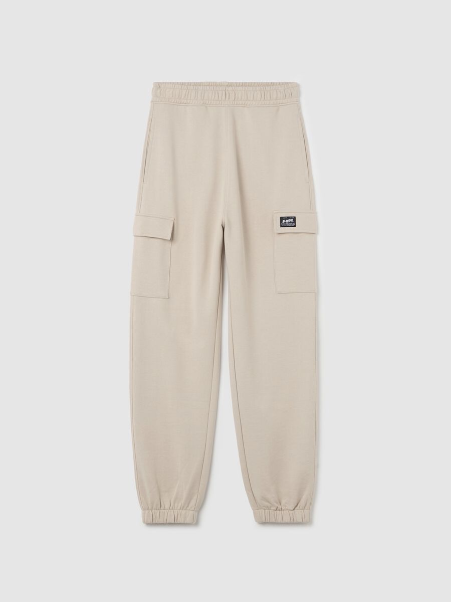 Cargo joggers with elasticated trims_4