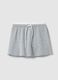Grey regular fit miniskirt with elasticated waist_4
