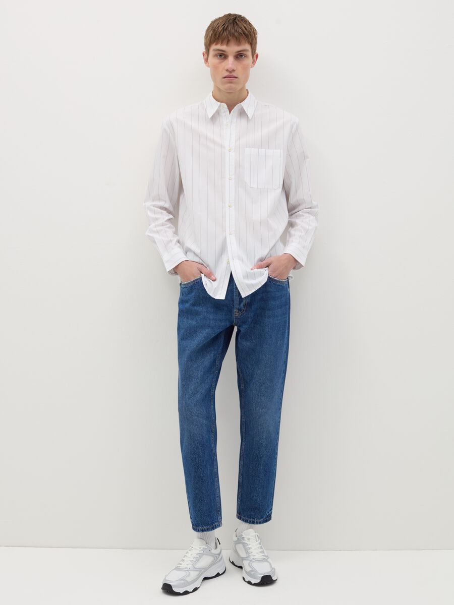 Pinstriped shirt with pocket_1