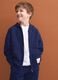 Blue pure cotton hoodie with regular fit for boys_1