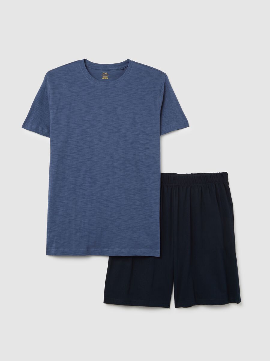 Blue Ovs Pyjamas in Pure Cotton_0