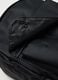 Black backpack with adjustable shoulder straps and front pocket_2