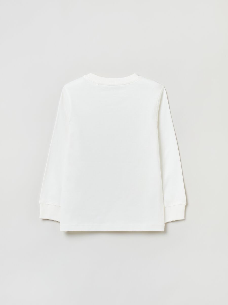T-shirt a maniche lunghe in cotone_1