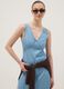 Light Blue Denim Midi Dress in 100% Lyocell, Sleeveless_3