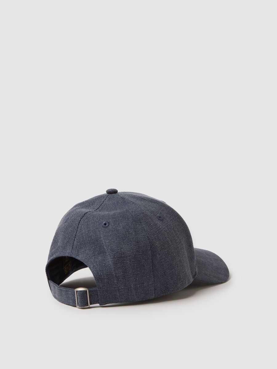 Regular fit pure cotton denim blue baseball cap_1