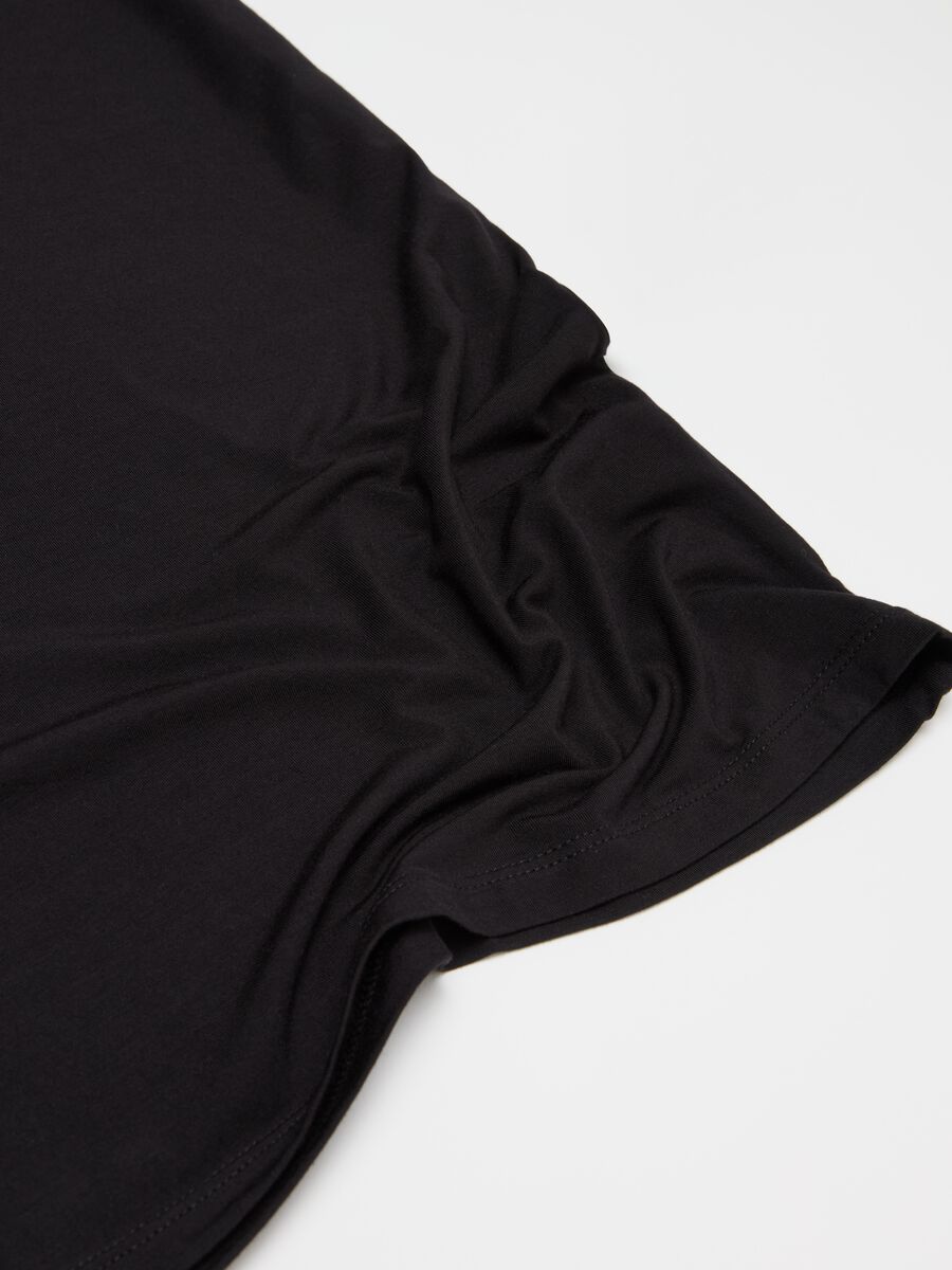 Stretch modal undershirt with round neck_5